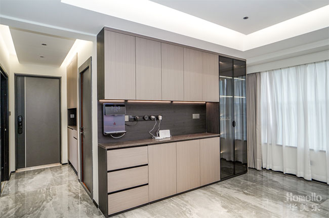 119㎡四居，簡約格局+互動式功能房，生活娛樂兩不誤